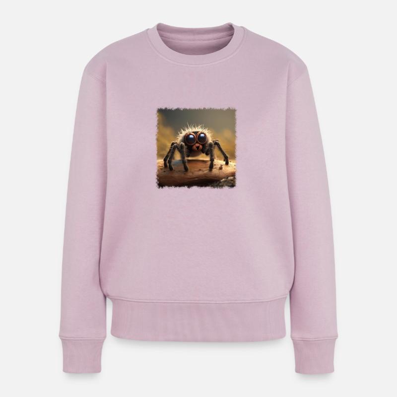 Araignée mignonne - Pull Premium bio Femme - rose poudré