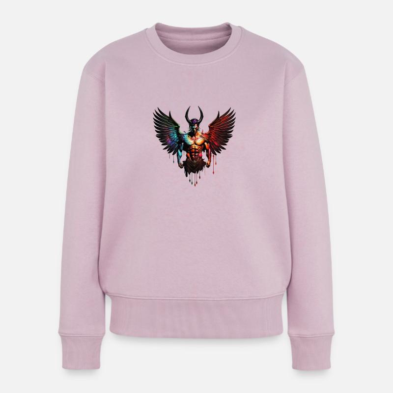Diablo - Frauen Premium Bio Pullover - Altrosa