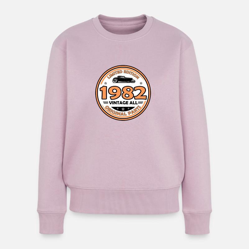 vintage 1982 - Pull Premium bio Femme - rose poudré