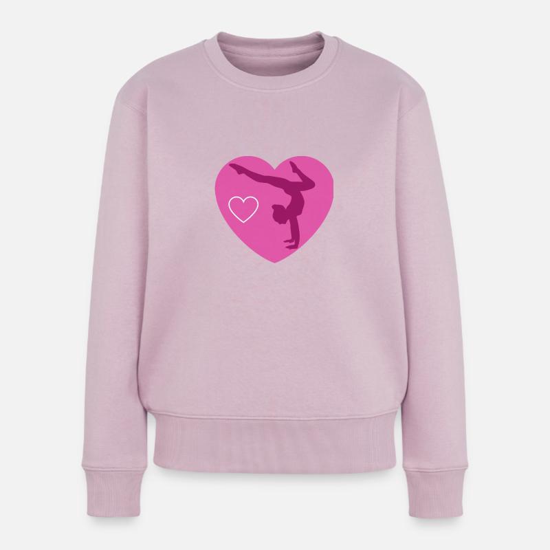 turnerin mädchen - Frauen Premium Bio Pullover - Altrosa