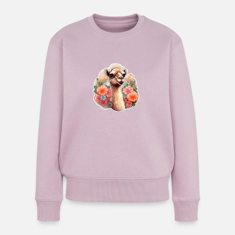 Chameau - Pull Premium bio Femme - rose poudré