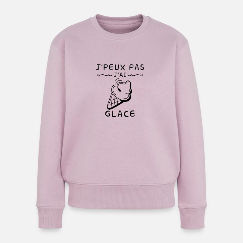 J'peux pas j'ai glace - Pull Premium bio Femme - rose poudré