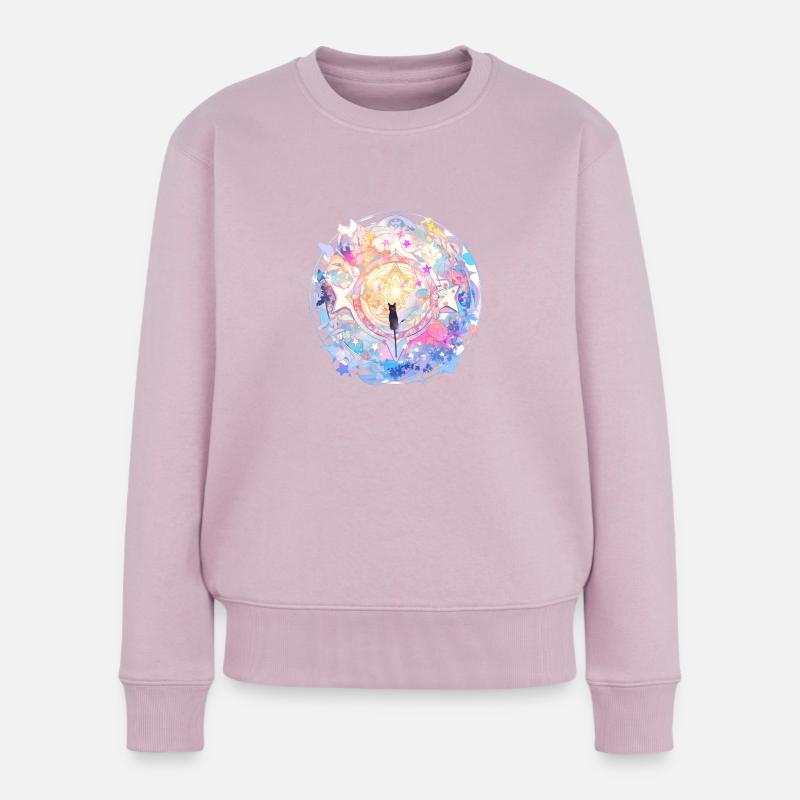 Traum-Mandala - Frauen Premium Bio Pullover - Altrosa