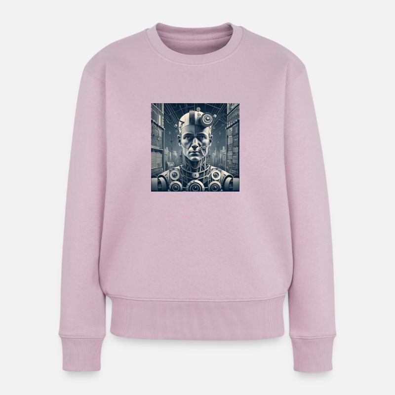 Timbre8 - Pull Premium bio Femme - rose poudré