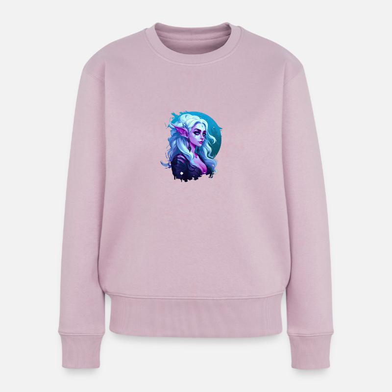 Verzauberter Spektrum-Elf - Frauen Premium Bio Pullover - Altrosa