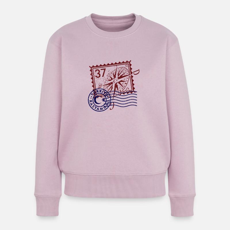 Kastamonu - Frauen Premium Bio Pullover - Altrosa