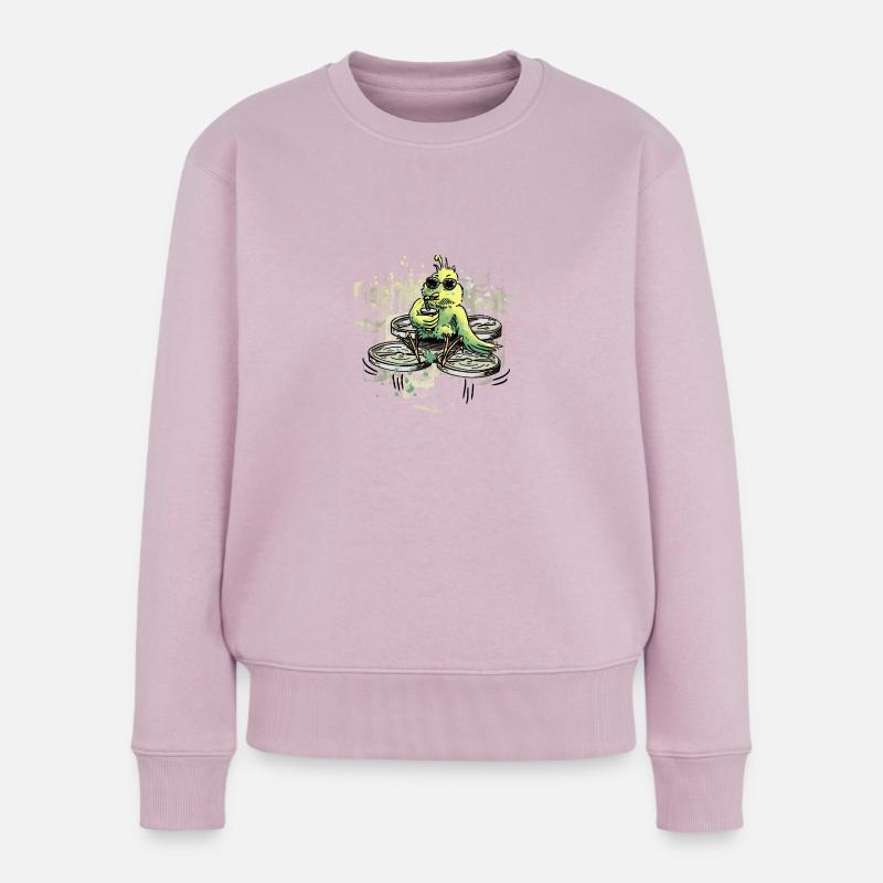 Drone de couleur d’oiseau - Pull Premium bio Femme - rose poudré