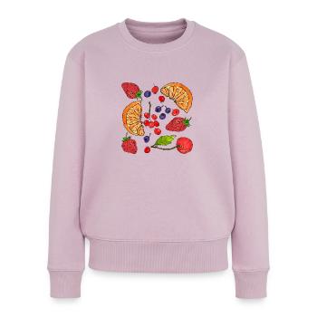 Fruit - Pull Premium bio Femme - rose poudré - Devant - Julia (174cm)
