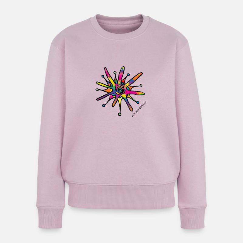 Étoile de Noël par Victoria Deregus 04 - Pull Premium bio Femme - rose poudré