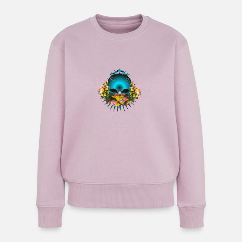 Mysteriöser Außerirdischer - Frauen Premium Bio Pullover - Altrosa