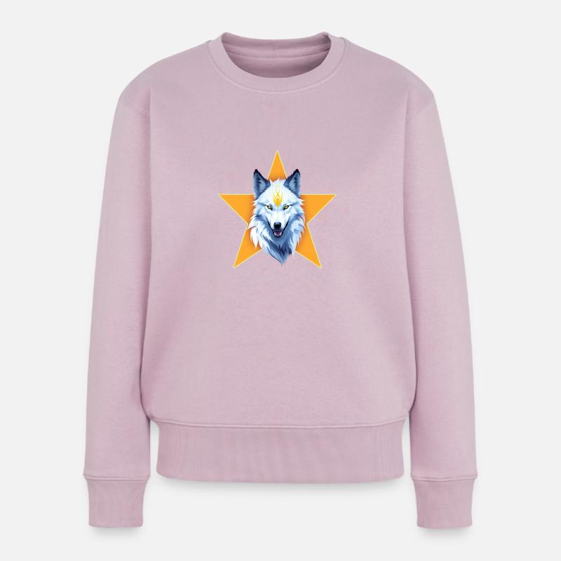 LOUP BLANC - Pull Premium bio Femme - rose poudré