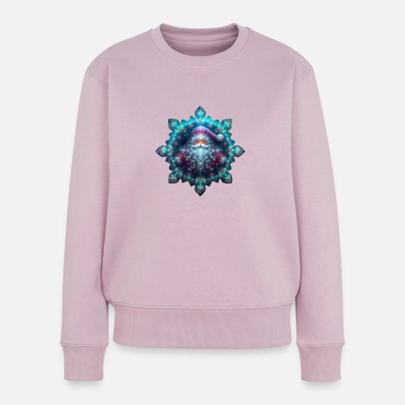 Père Noël Flocon - Pull Premium bio Femme - rose poudré