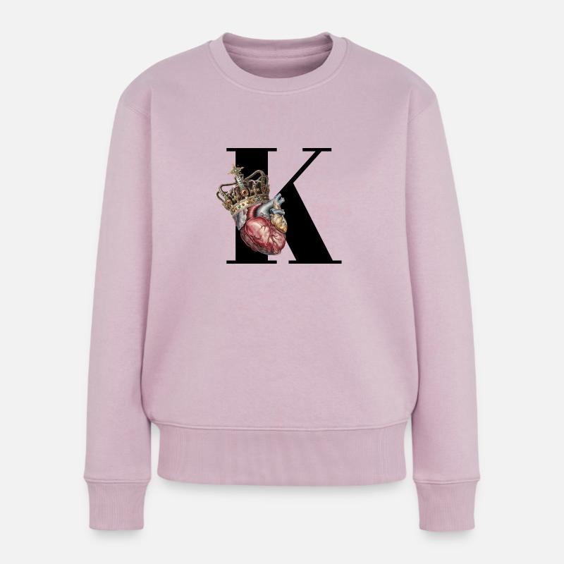 König der Herzen - Frauen Premium Bio Pullover - Altrosa