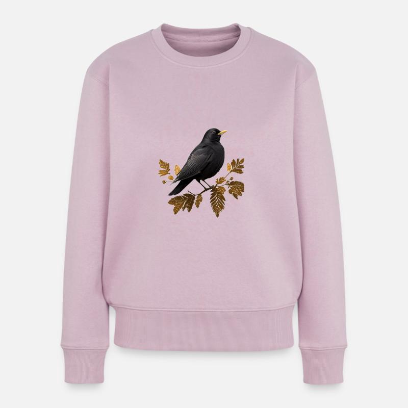 Amsel - Frauen Premium Bio Pullover - Altrosa