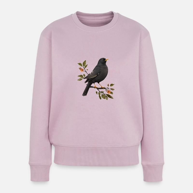 Amsel - Frauen Premium Bio Pullover - Altrosa