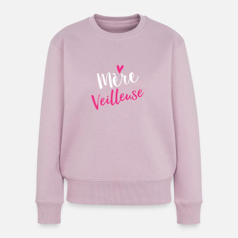 Mère veilleuse - Pull Premium bio Femme - rose poudré