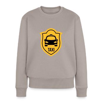 Taxi - Frauen Premium Bio Pullover - Taupe - Vorne - Julia (174cm)