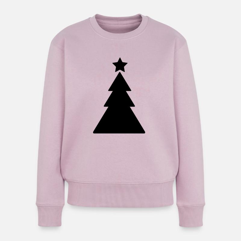 Christbaum - Weihnachten - Frauen Premium Bio Pullover - Altrosa