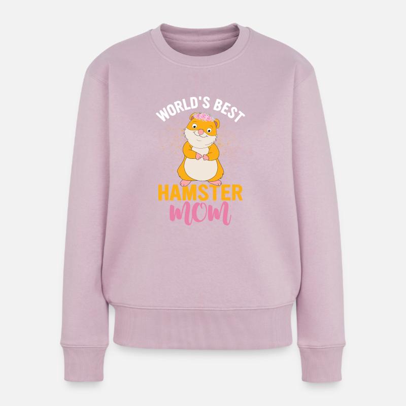 Weltbeste Hamstermutter - Frauen Premium Bio Pullover - Altrosa