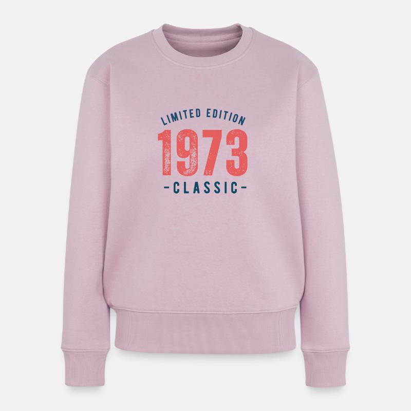 Baujahr 1973 - Frauen Premium Bio Pullover - Altrosa
