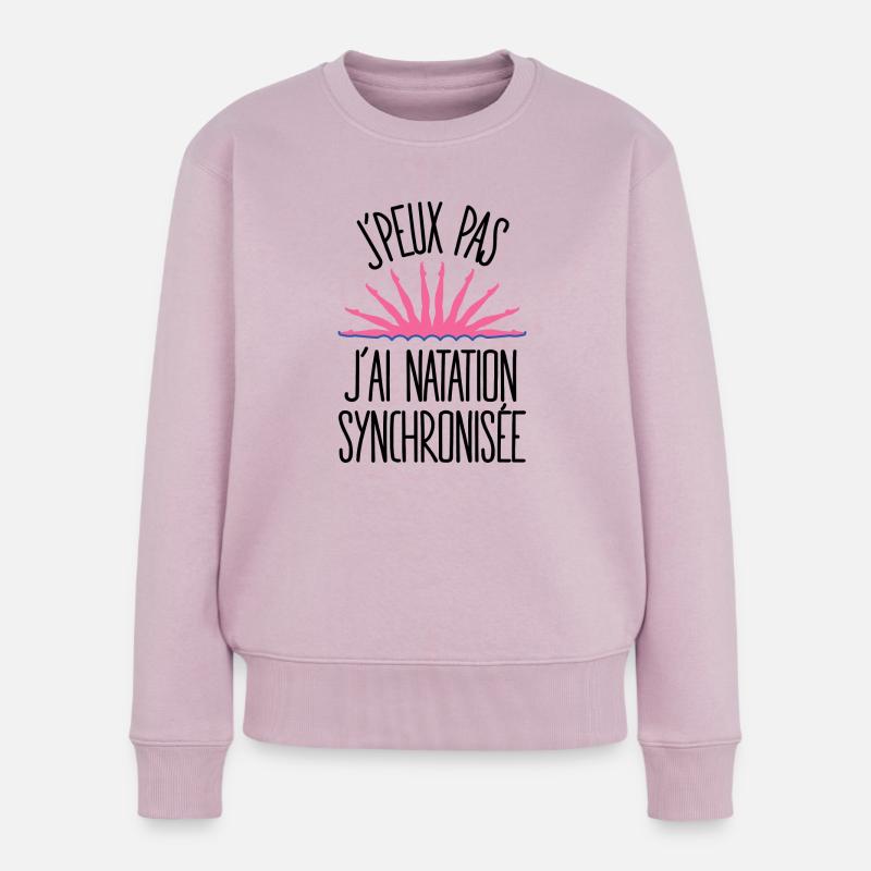 J'peux pas j'ai natation synchronisée - Pull Premium bio Femme - rose poudré