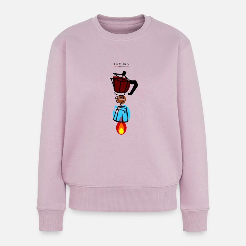 Das MOKA - Frauen Premium Bio Pullover - Altrosa