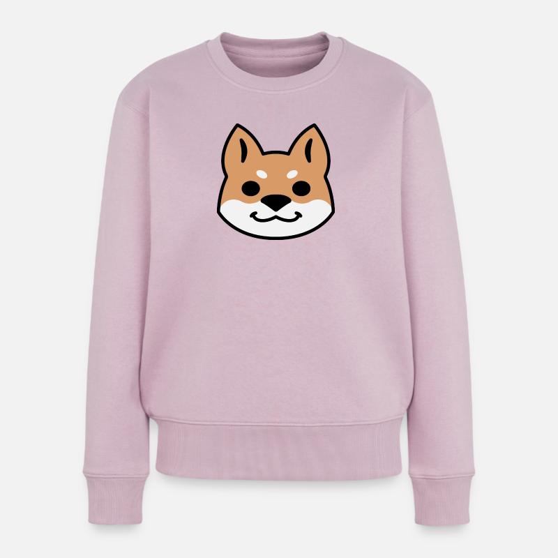 Hellroter maskierter Siberian Husky - Frauen Premium Bio Pullover - Altrosa