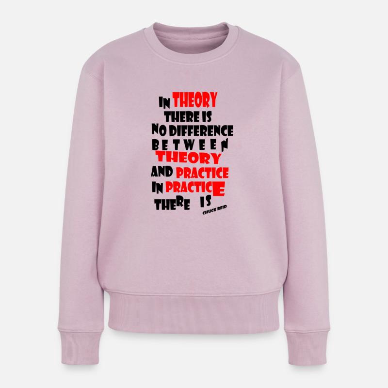 theory and practice - Pull Premium bio Femme - rose poudré