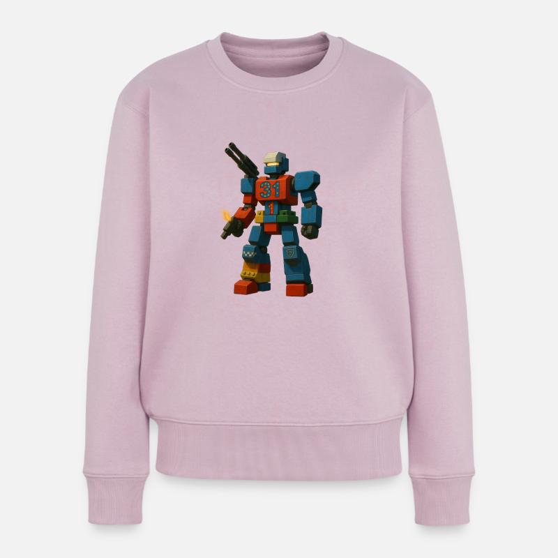 Roboter Nr. 31 - Frauen Premium Bio Pullover - Altrosa