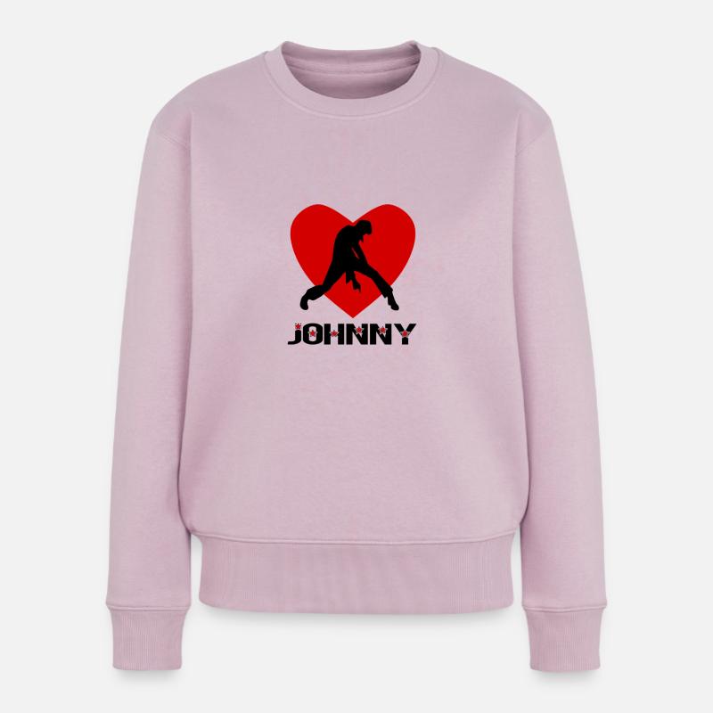 Johnny - Pull Premium bio Femme - rose poudré