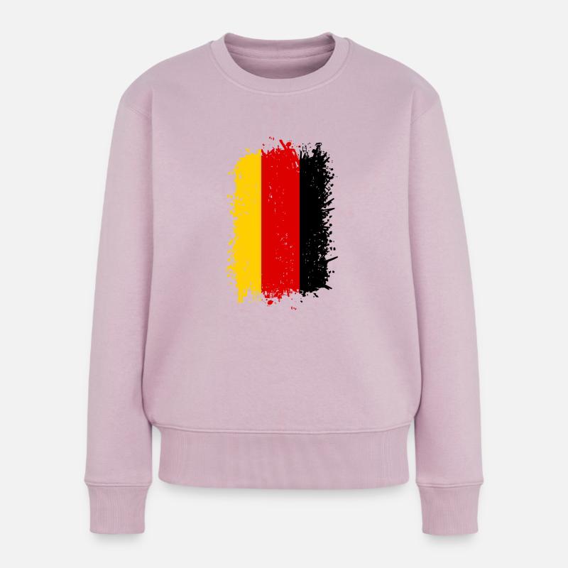 Deutschland - Frauen Premium Bio Pullover - Altrosa