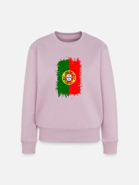 Portugal - Frauen Premium Bio Pullover - Altrosa