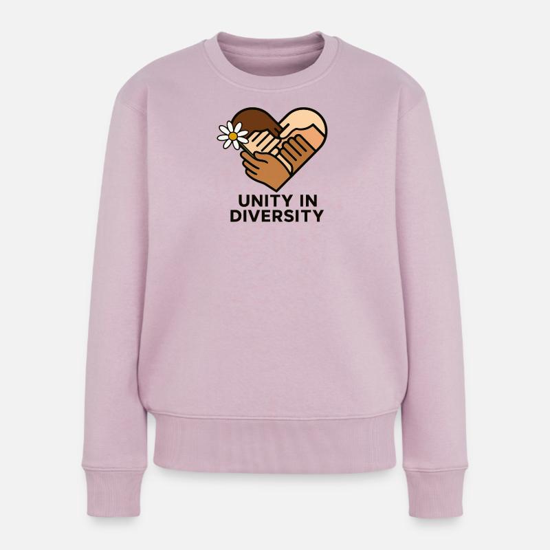 Unity in Diversity - Frauen Premium Bio Pullover - Altrosa