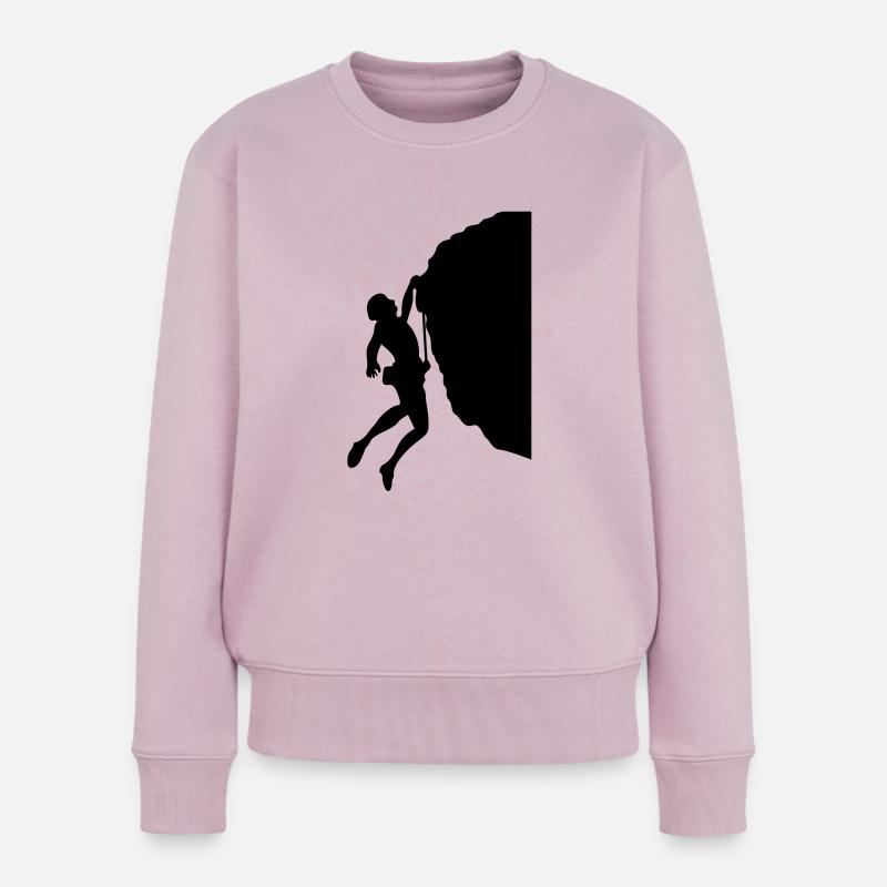 Escalade # 4 - Pull Premium bio Femme - rose poudré