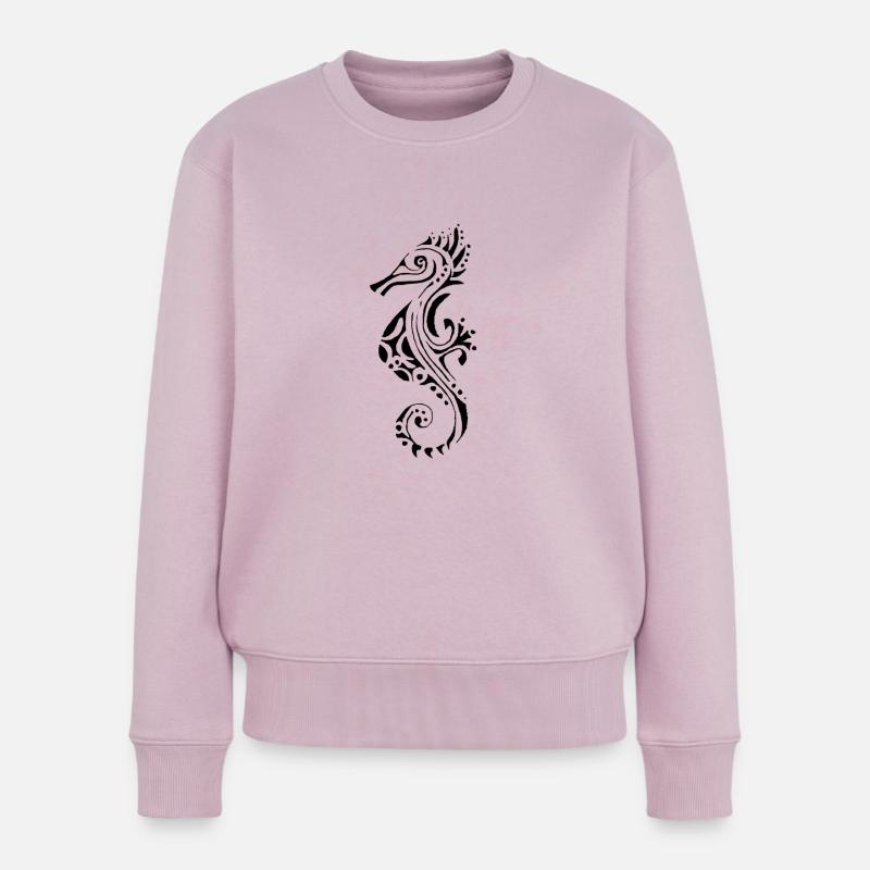 Hyppocampe - Frauen Premium Bio Pullover - Altrosa