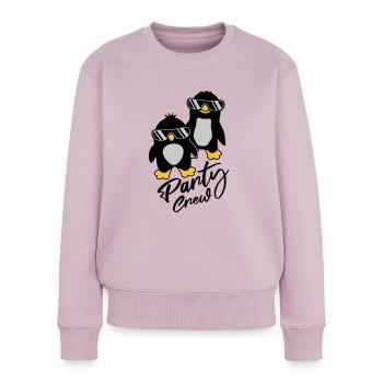 Amis de l’équipage de pingouin - Pull Premium bio Femme - rose poudré - Devant - Julia (174cm)