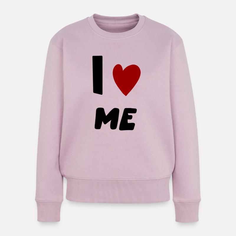 ICH ICH ❤️ - Frauen Premium Bio Pullover - Altrosa