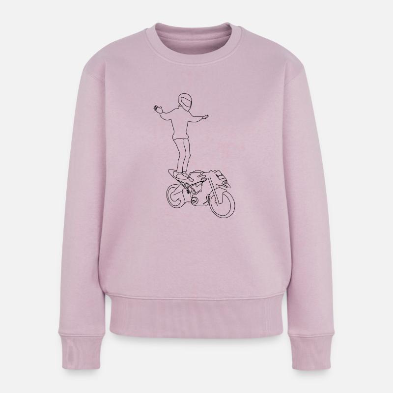 Durée de vie du moteur - Pull Premium bio Femme - rose poudré