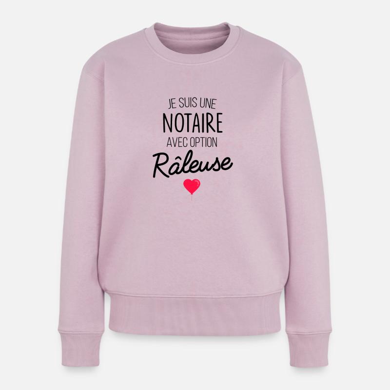 Notar mit option raleuse geschenk - Frauen Premium Bio Pullover - Altrosa