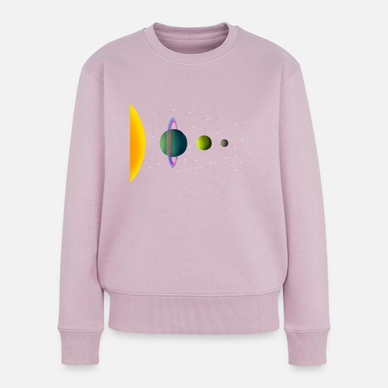 Planètes alignées - Pull Premium bio Femme - rose poudré