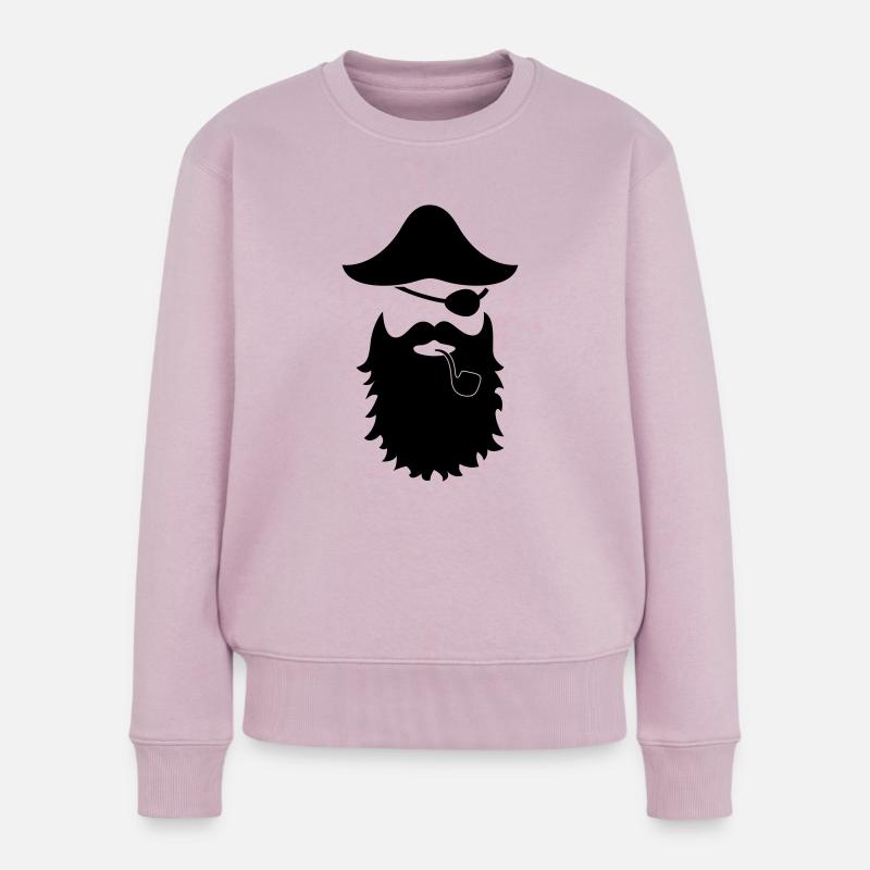 Pfeifenpirat - Frauen Premium Bio Pullover - Altrosa