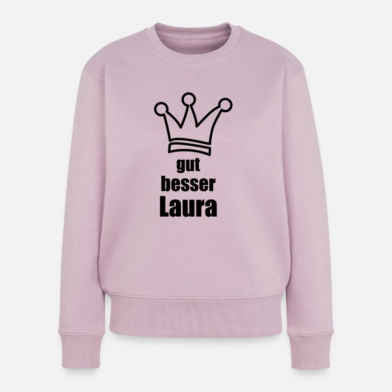 laura - Frauen Premium Bio Pullover - Altrosa
