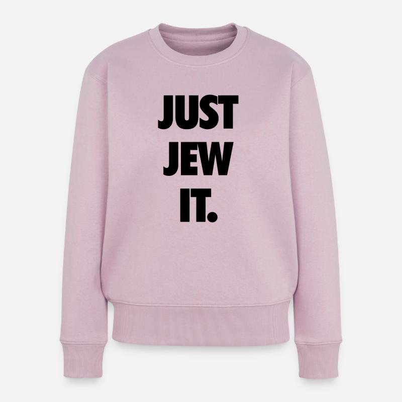 Nur Jude es. - Frauen Premium Bio Pullover - Altrosa