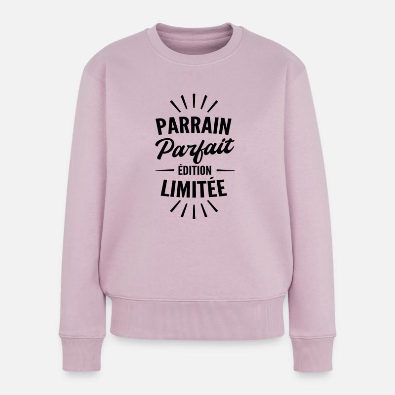 parrain parfait édition limitée - Pull Premium bio Femme - rose poudré