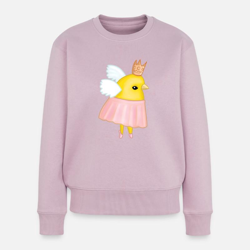 Chick Tänzer Star Prinzessin - Frauen Premium Bio Pullover - Altrosa