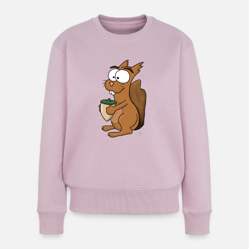 Nutty - Frauen Premium Bio Pullover - Altrosa