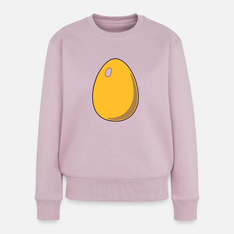 Ei - Frauen Premium Bio Pullover - Altrosa