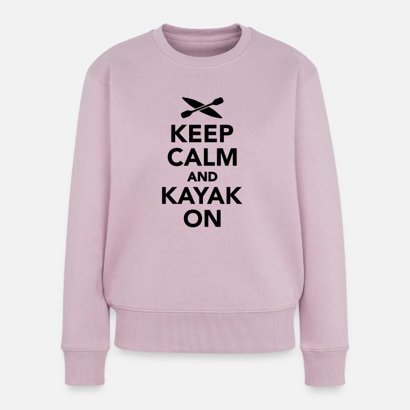 Kajak - Frauen Premium Bio Pullover - Altrosa