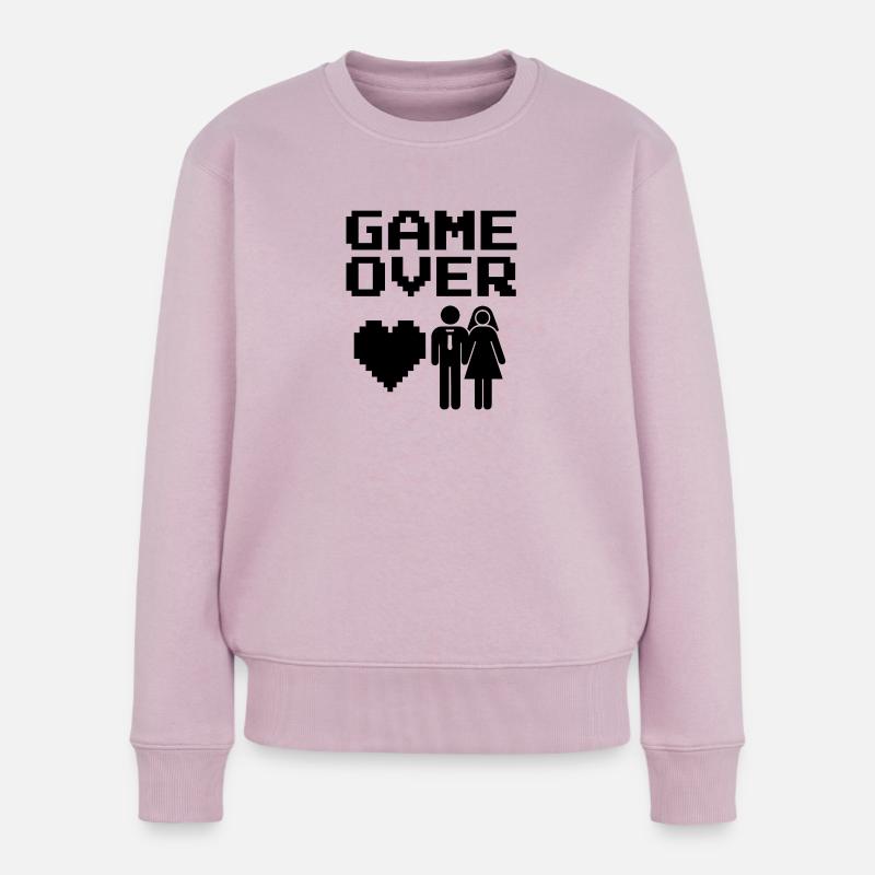 Game Over - Frauen Premium Bio Pullover - Altrosa