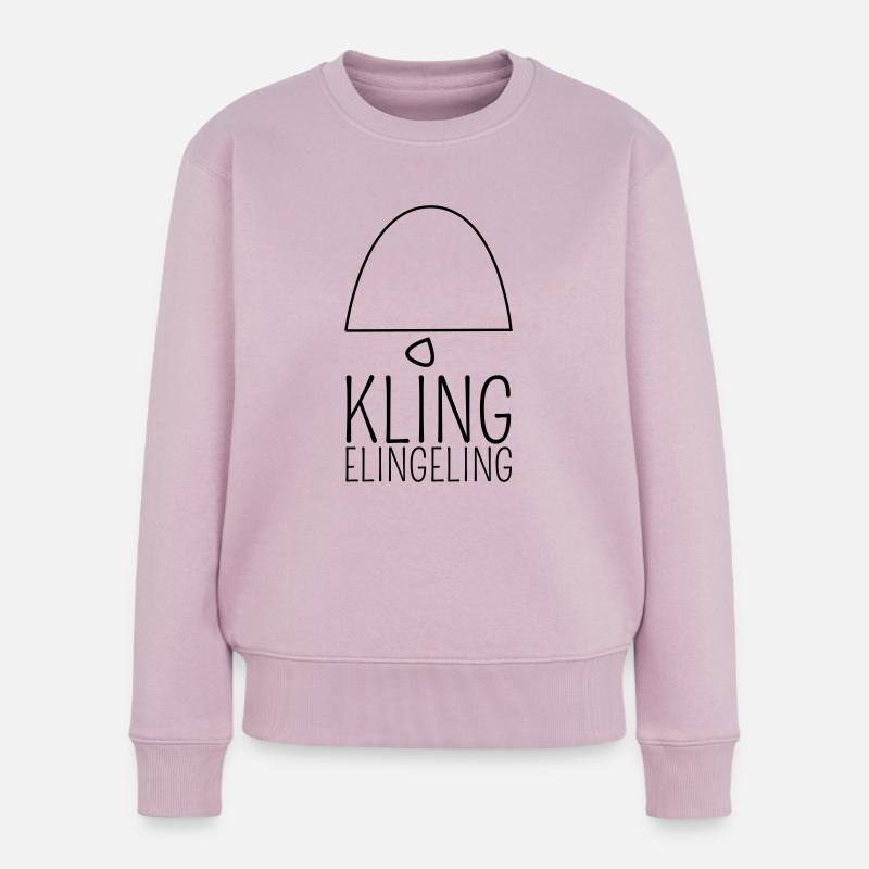 Klingelingeling - Frauen Premium Bio Pullover - Altrosa